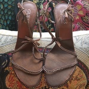 GUESS RHINESTONE HEELS